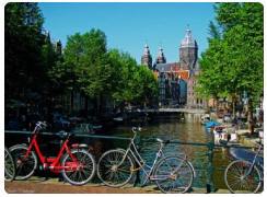 In bici ad Amsterdam