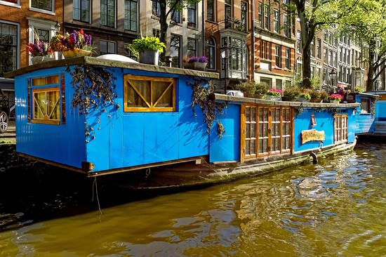 Canali di Amsterdam - Casa galleggiante
